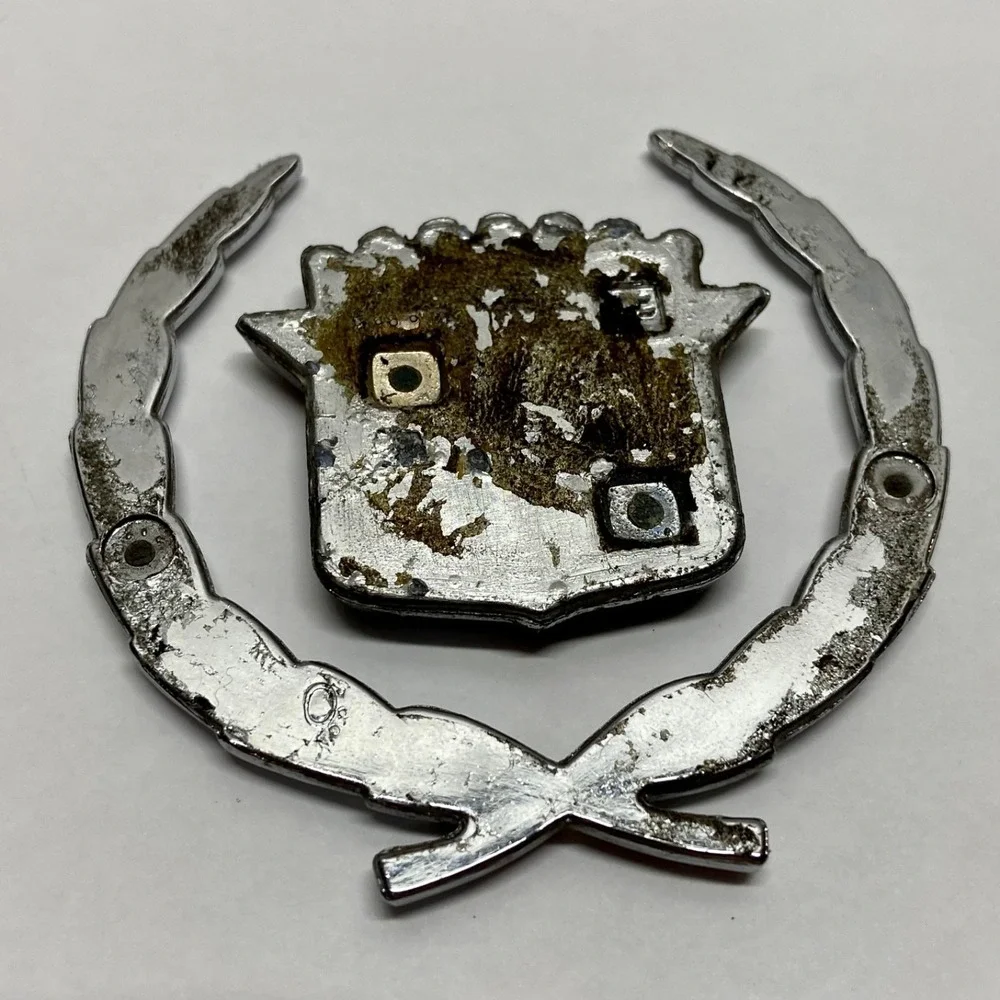Cadillac Emblems 1970-89 OEM Deville Seville Eldorado Vintage GM Wreaths + Logos
